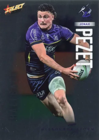 2026 NRL League Heroes Base Silver Foil - Base 102 Jonah Pezet Melbourne Storm