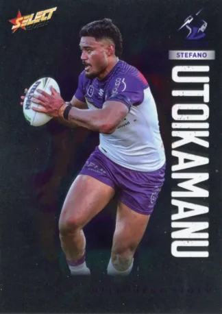 2026 NRL League Heroes Base Silver Foil - Base 103 Stefano Utoikamanu Melbourne Storm
