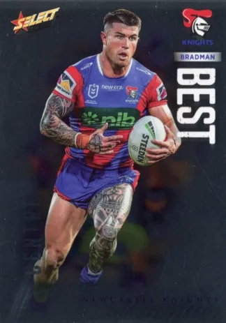 2026 NRL League Heroes Base Silver Foil - Base 106 Bradman Best Newcastle Knights