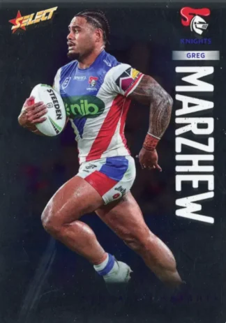 2026 NRL League Heroes Base Silver Foil - Base 112 Greg Marzhew Newcastle Knights