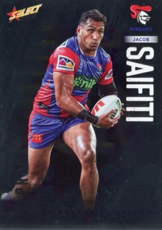 2026 NRL League Heroes Base Silver Foil - Base 115 Jacob Saifiti Newcastle Knights