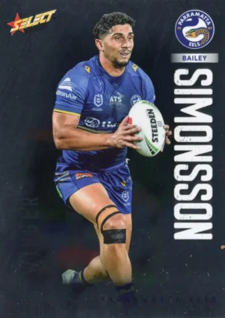 2026 NRL League Heroes Base Silver Foil - Base 141 Bailey Simonsson Parramatta Eels