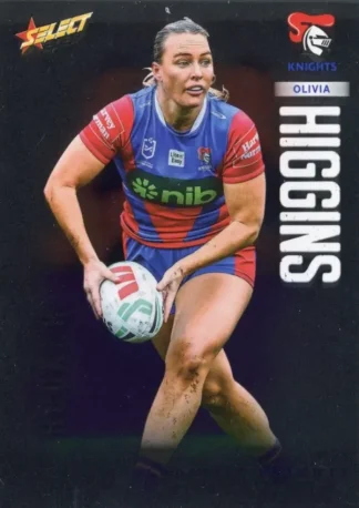 2026 NRL League Heroes Base Silver Foil - Base 244 Olivia Higgins Newcastle Knights