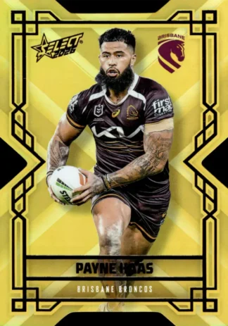 2026 NRL League Heroes Colours Die-Cut Gold - CDG003 Payne Haas Brisbane Broncos