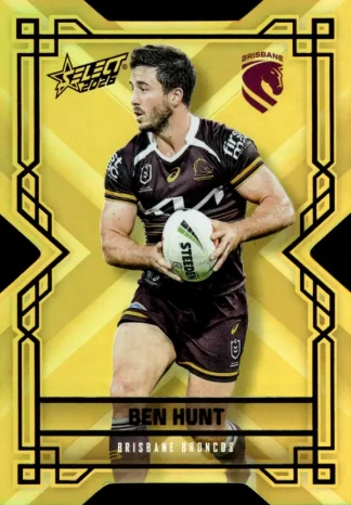 2026 NRL League Heroes Colours Die-Cut Gold - CDG004 Ben Hunt Brisbane Broncos