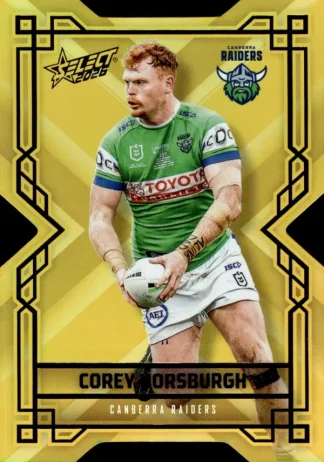 2026 NRL League Heroes Colours Die-Cut Gold - CDG014 Corey Horsburgh Canberra Raiders