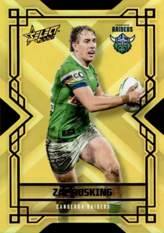 2026 NRL League Heroes Colours Die-Cut Gold - CDG015 Zac Hosking Canberra Raiders