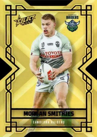 2026 NRL League Heroes Colours Die-Cut Gold - CDG019 Morgan Smithies Canberra Raiders