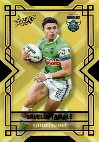 2026 NRL League Heroes Colours Die-Cut Gold - CDG022 Savelio Tamale Canberra Raiders