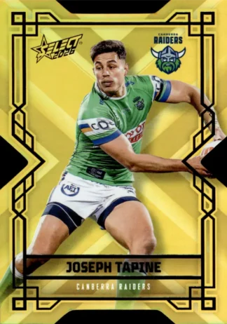 2026 NRL League Heroes Colours Die-Cut Gold - CDG023 Joseph Tapine Canberra Raiders