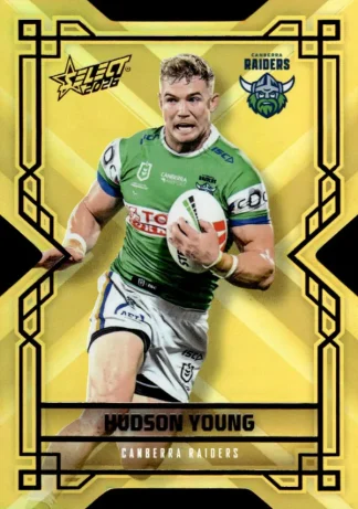 2026 NRL League Heroes Colours Die-Cut Gold - CDG026 Hudson Young Canberra Raiders