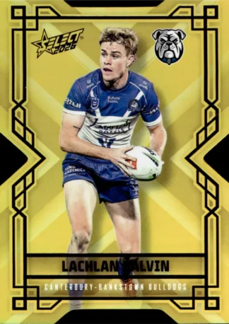2026 NRL League Heroes Colours Die-Cut Gold - CDG029 Lachlan Galvin Canterbury Bulldogs