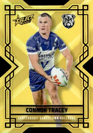 2026 NRL League Heroes Colours Die-Cut Gold - CDG037 Connor Tracey Canterbury Bulldogs