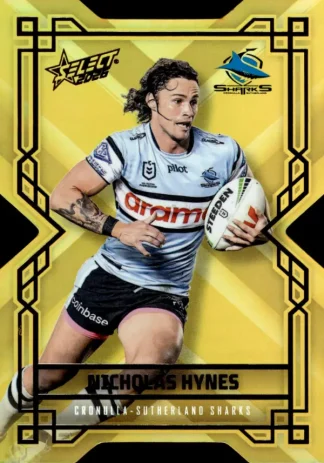 2026 NRL League Heroes Colours Die-Cut Gold - CDG042 Nicholas Hynes Cronulla Sharks