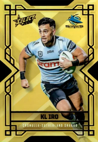 2026 NRL League Heroes Colours Die-Cut Gold - CDG043 KL Iro Cronulla Sharks