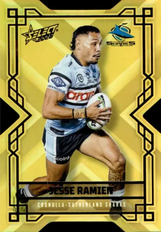 2026 NRL League Heroes Colours Die-Cut Gold - CDG050 Jesse Ramien Cronulla Sharks