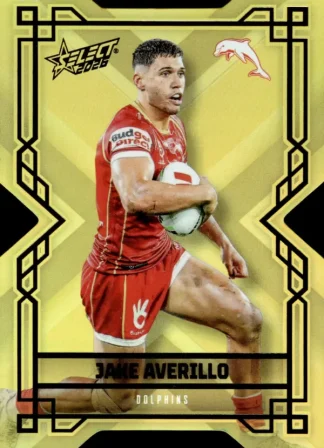 2026 NRL League Heroes Colours Die-Cut Gold - CDG053 Jake Averillo Dolphins
