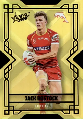 2026 NRL League Heroes Colours Die-Cut Gold - CDG054 Jack Bostock Dolphins