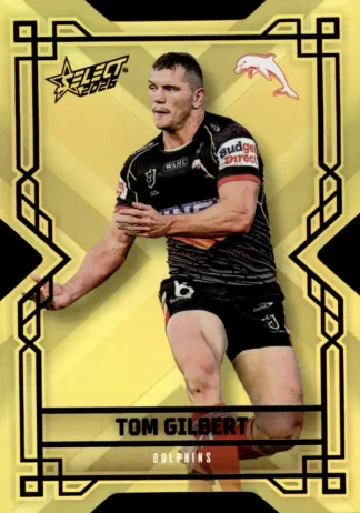 2026 NRL League Heroes Colours Die-Cut Gold - CDG056 Tom Gilbert Dolphins