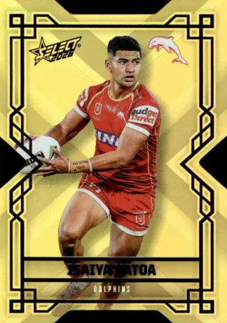 2026 NRL League Heroes Colours Die-Cut Gold - CDG058 Isaiya Katoa Dolphins