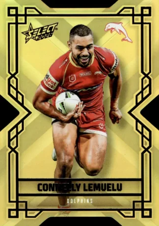 2026 NRL League Heroes Colours Die-Cut Gold - CDG060 Connelly Lemuelu Dolphins