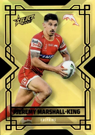 2026 NRL League Heroes Colours Die-Cut Gold - CDG061 Jeremy Marshall-King Dolphins