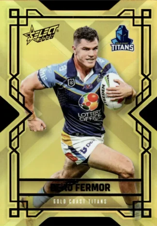 2026 NRL League Heroes Colours Die-Cut Gold - CDG071 Beau Fermor Gold Coast Titans