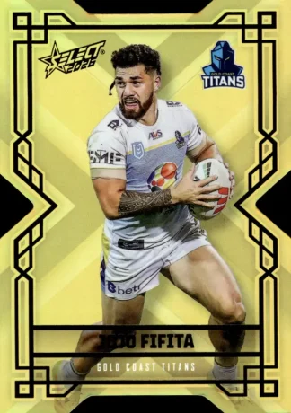 2026 NRL League Heroes Colours Die-Cut Gold - CDG072 Jojo Fifita Gold Coast Titans
