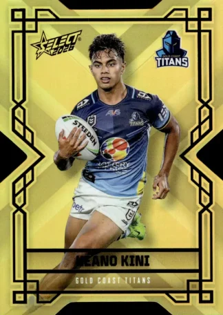 2026 NRL League Heroes Colours Die-Cut Gold - CDG076 Keano Kini Gold Coast Titans