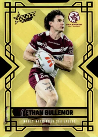 2026 NRL League Heroes Colours Die-Cut Gold - CDG080 Ethan Bullemor Manly Sea Eagles
