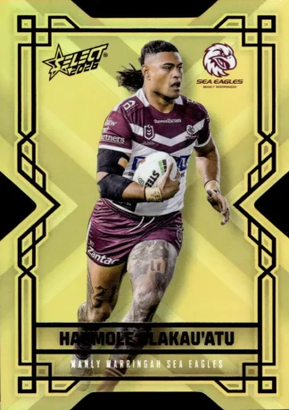 2026 NRL League Heroes Colours Die-Cut Gold - CDG086 Haumole Olakau`atu Manly Sea Eagles