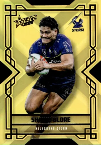 2026 NRL League Heroes Colours Die-Cut Gold - CDG093 Shawn Blore Melbourne Storm