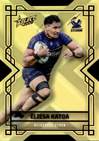 2026 NRL League Heroes Colours Die-Cut Gold - CDG099 Eliesa Katoa Melbourne Storm