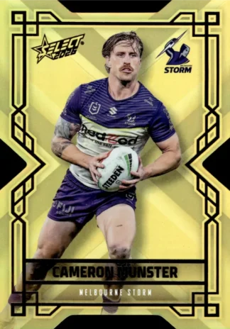 2026 NRL League Heroes Colours Die-Cut Gold - CDG102 Cameron Munster Melbourne Storm