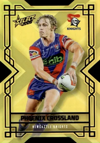 2026 NRL League Heroes Colours Die-Cut Gold - CDG106 Phoenix Crossland Newcastle Knights