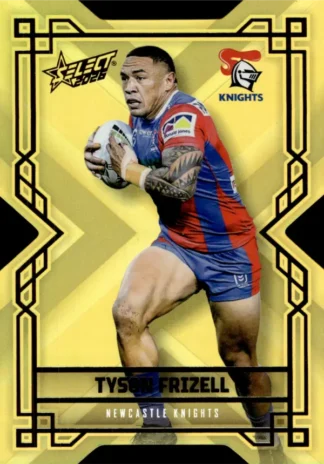 2026 NRL League Heroes Colours Die-Cut Gold - CDG107 Tyson Frizell Newcastle Knights