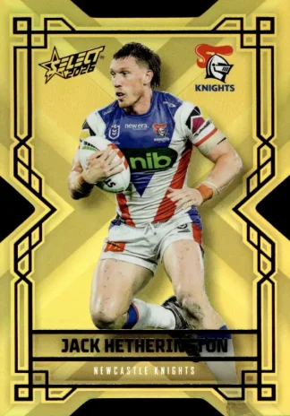 2026 NRL League Heroes Colours Die-Cut Gold - CDG109 Jack Hetherington Newcastle Knights