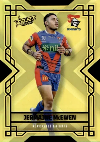 2026 NRL League Heroes Colours Die-Cut Gold - CDG112 Jermaine McEwen Newcastle Knights