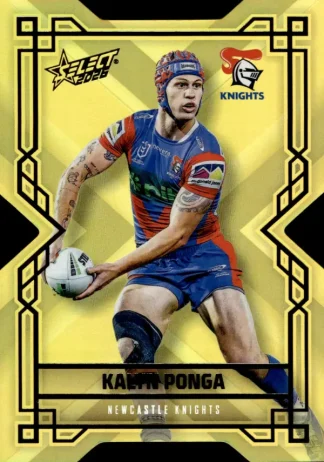2026 NRL League Heroes Colours Die-Cut Gold - CDG113 Kalyn Ponga Newcastle Knights