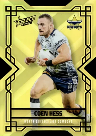 2026 NRL League Heroes Colours Die-Cut Gold - CDG123 Coen Hess North QLD Cowboys
