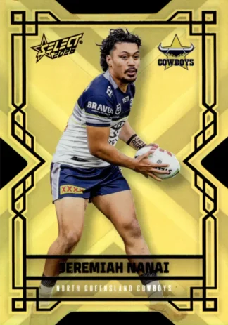 2026 NRL League Heroes Colours Die-Cut Gold - CDG126 Jeremiah Nanai North QLD Cowboys