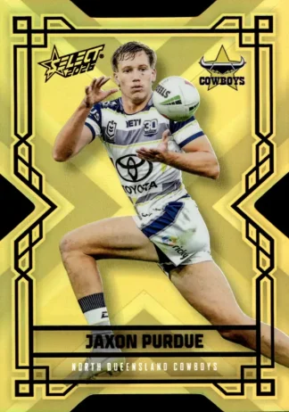 2026 NRL League Heroes Colours Die-Cut Gold - CDG128 Jaxon Purdue North QLD Cowboys