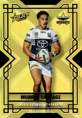 2026 NRL League Heroes Colours Die-Cut Gold - CDG129 Murray Taulagi North QLD Cowboys