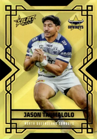 2026 NRL League Heroes Colours Die-Cut Gold - CDG130 Jason Taumalolo North QLD Cowboys