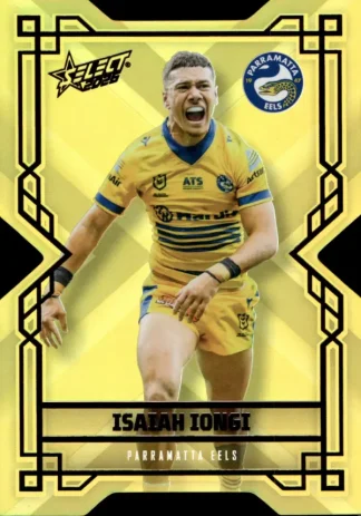 2026 NRL League Heroes Colours Die-Cut Gold - CDG132 Isaiah Iongi Parramatta Eels