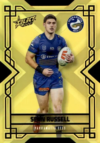 2026 NRL League Heroes Colours Die-Cut Gold - CDG139 Sean Russell Parramatta Eels