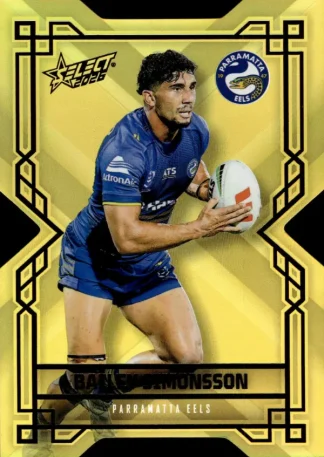 2026 NRL League Heroes Colours Die-Cut Gold - CDG140 Bailey Simonsson Parramatta Eels