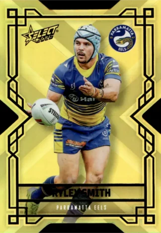 2026 NRL League Heroes Colours Die-Cut Gold - CDG141 Ryley Smith Parramatta Eels