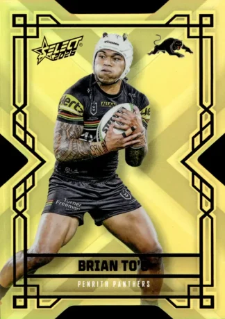 2026 NRL League Heroes Colours Die-Cut Gold - CDG155 Brian To`o Penrith Panthers