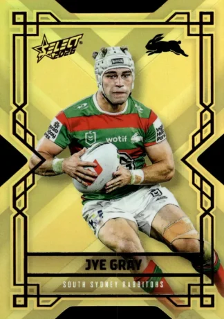 2026 NRL League Heroes Colours Die-Cut Gold - CDG159 Jye Gray South Sydney Rabbitohs